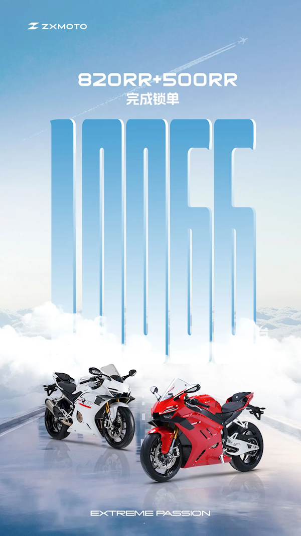 WSBK夺冠后新车卖爆!张雪820RR、500RR锁单超万台